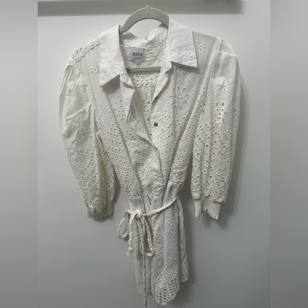 Misa Los Angeles Medium Joanna Eyelet Romper 🥥⚡️ - Picture 2 of 5